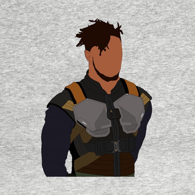 Erik Killmonger Fan Art Sticker by tayelectronica